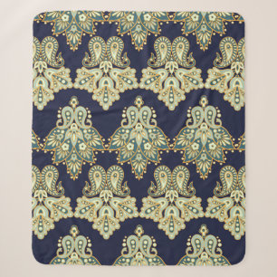 Floral paisley seamless pattern. illustration in A Sherpa Blanket