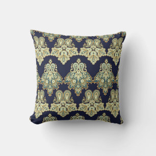 Floral paisley seamless pattern. illustration in A Throw Pillow