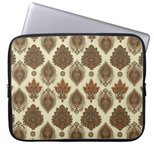 Floral paisley seamless pattern. Vintage illustrat Laptop Sleeve