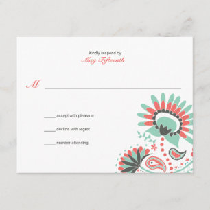 Floral Paisley Wedding Response