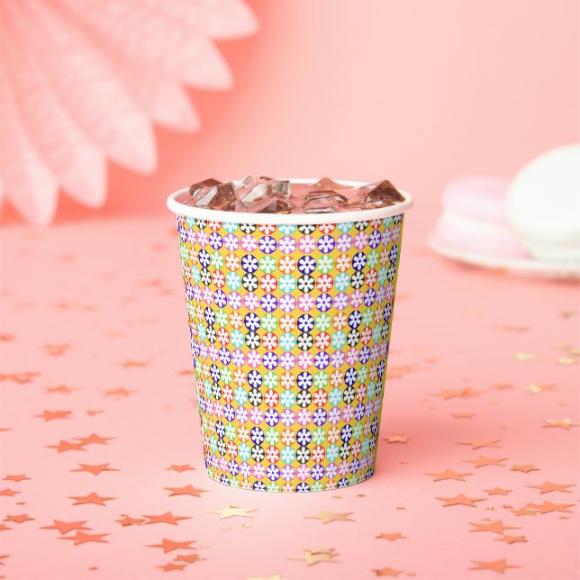 floral paper cups (Insitu)