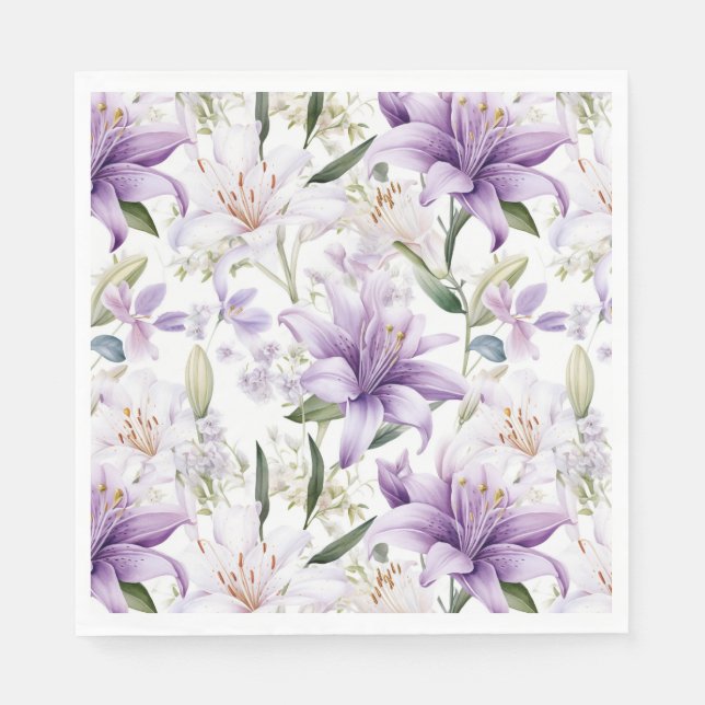 Floral Paper Napkins (Front)