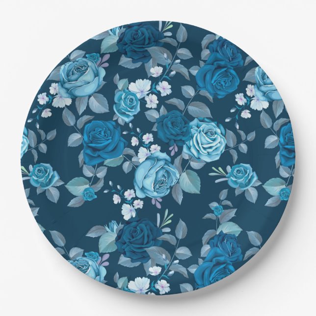 Floral Paper Plate (Front)