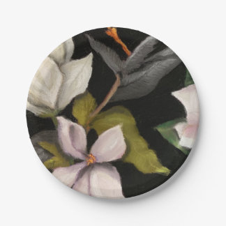 floral paper plate