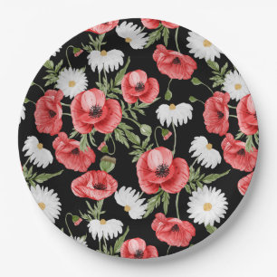 Floral Paper Plate