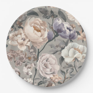 Floral Paper Plate