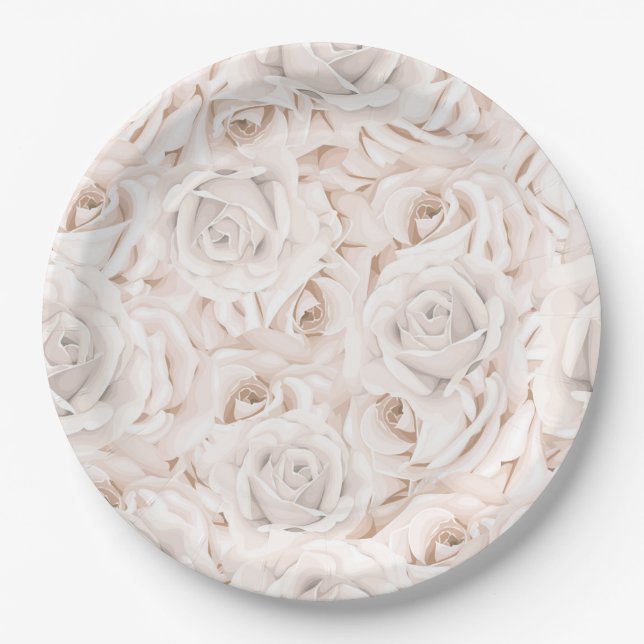 Floral Paper Plate (Front)