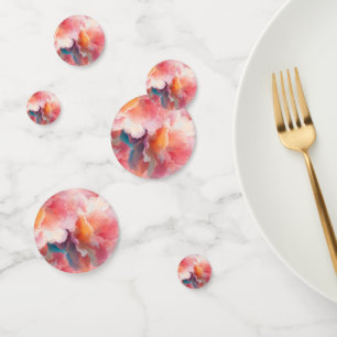 Floral Paper Plate Confetti