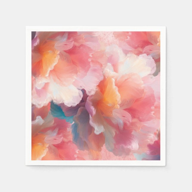 Floral Paper Plate Napkin (Front)