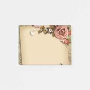 Floral paper post-it notes