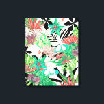 Floral Paradise II Canvas Print<br><div class="desc">Floral Paradise II by Melissa Wang. Features beautiful, tropical flowers and greenery in a unique style with punches of colour.| 126271Z</div>