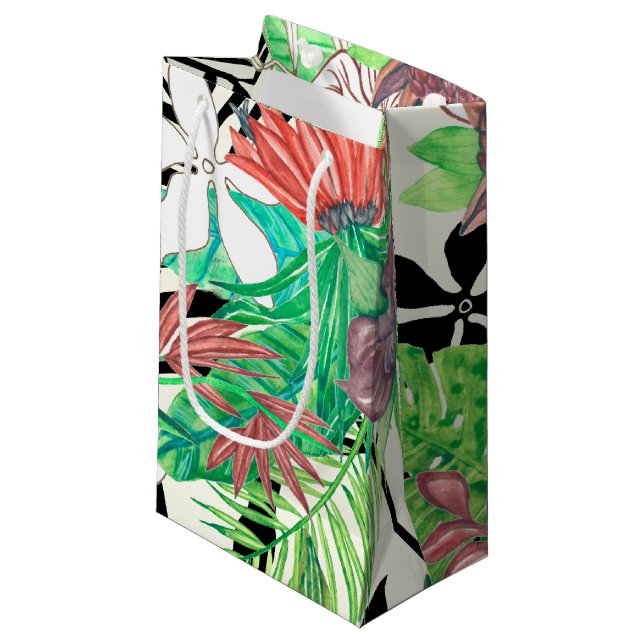 Floral Paradise II Small Gift Bag (Front Angled)