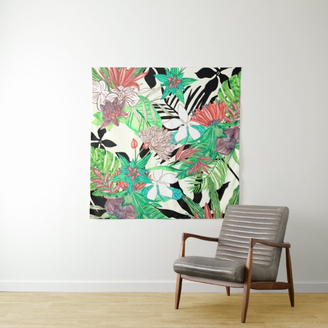 Floral Paradise II Tapestry (In Situ)