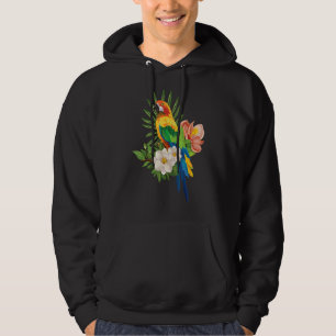 Floral Parrot  Ornithologist Bird  Animal Hoodie