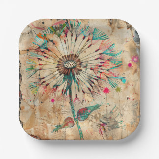 Floral Party paper plates