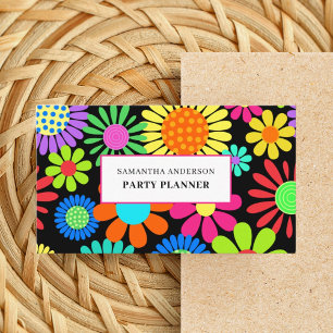 Floral Party Planner Business Card