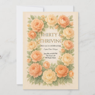 Floral Pastel Blooms Invitation
