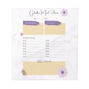 Floral Pastel Good Life Planner & Checklist Notepad