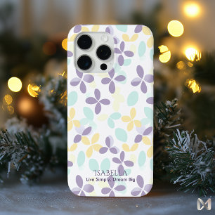 Floral Pastel Minimalist - Abstract Boho Pattern  iPhone 15 Pro Max Case