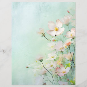 Floral Pastel Scrapbooking Paper