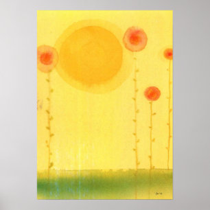 Floral pastels poster