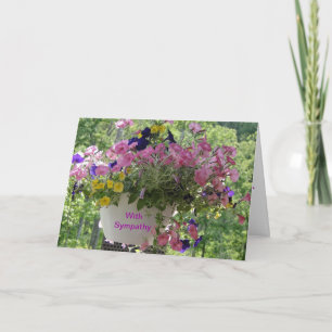 Floral Pastels, Sympathy Card