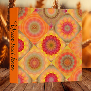 Floral Patchwork or Quilt Pattern Hobby Binder