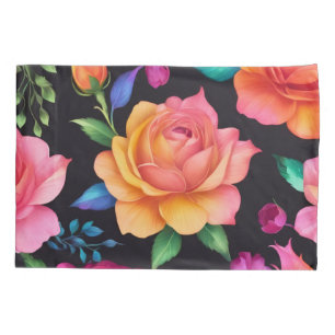 Floral Patern Rose Pillowcase
