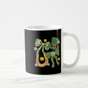 Floral Patricks Coquette,retro Shamrock Funny Gift Coffee Mug
