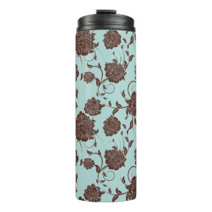Floral Pattern 10 Thermal Tumbler