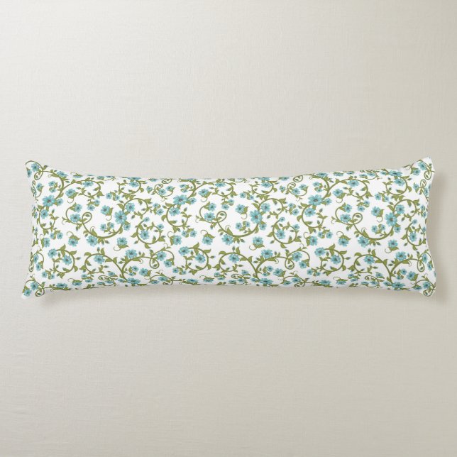 Floral Pattern 11 Body Pillow (Front)