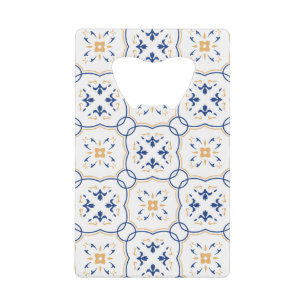 Floral Pattern 11 Credit Card Bottle Opener