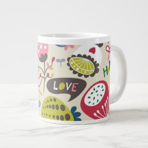 Floral Pattern 11 Large Coffee Mug