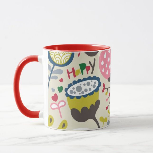 Floral Pattern 11 Mug (Left)