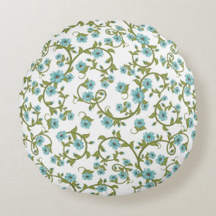 Floral Pattern 11 Round Pillow