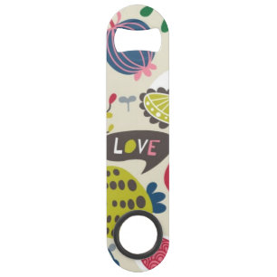 Floral Pattern 13 Speed Bottle Opener