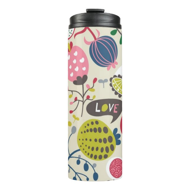 Floral Pattern 14 Thermal Tumbler (Front)