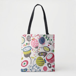 Floral Pattern 14 Tote Bag