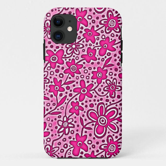 Floral Pattern 190112v2 Case-Mate iPhone Case (Back)