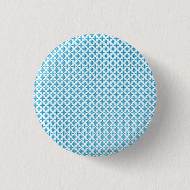 Floral Pattern 1 Inch Round Button (Front)