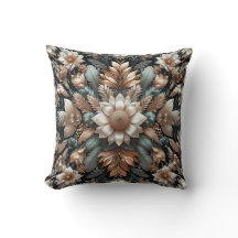 Floral Pattern 1 Throw Pillow