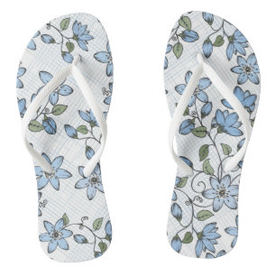 Floral pattern 2 3 flip flops