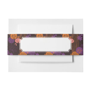 Floral pattern 2 3 invitation belly band