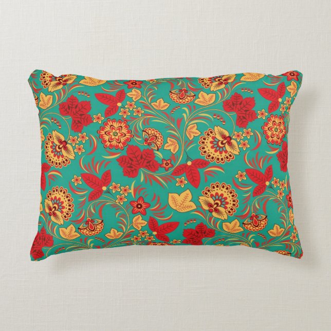 Floral pattern 2 accent pillow (Front)