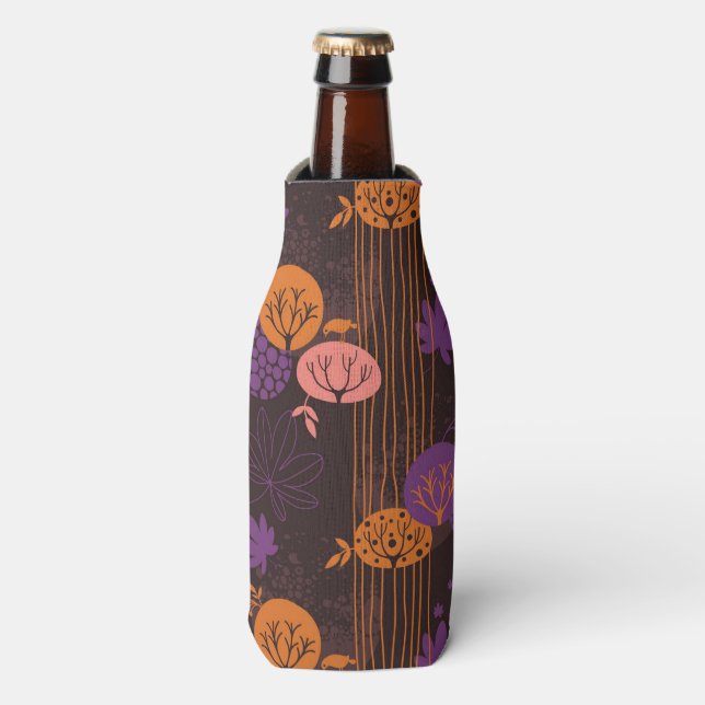 Floral pattern 2 bottle cooler (Bottle Front)