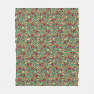 Floral pattern 2 fleece blanket