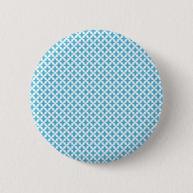 Floral Pattern 2 Inch Round Button (Front)