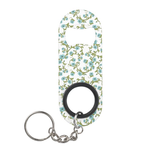 Floral Pattern 2 Mini Bottle Opener (Front)
