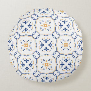 Floral Pattern 2 Round Pillow