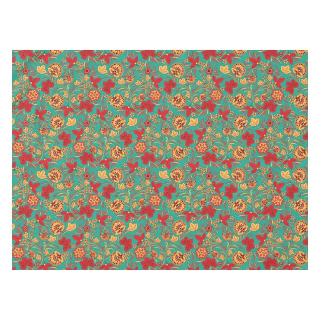 Floral pattern 2 tablecloth (Front (Horizontal))
